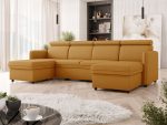 Γωνιακός Καναπές Barcelo U-Μουσταρδί - Image 2