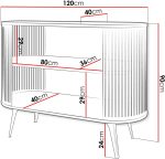 Κονσόλα Roenni II-Μαύρο Μάρμαρο - Image 3