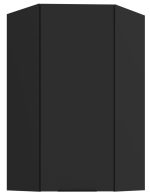 Κρεμαστό ντουλάπι γωνιακό Arianna 60x60 GN 108 1F-Μαύρο