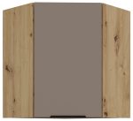 Κρεμαστό ντουλάπι γωνιακό Arianna 60x60 GN 72 1F-Γκρέζ