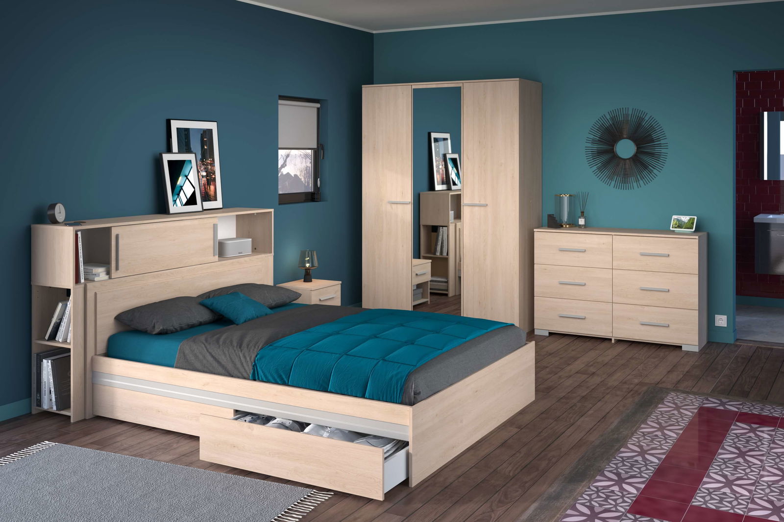 Ντουλάπα Railly τρίφυλλη - Image 6