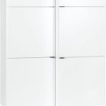 Βιβλιοθήκη Young κλειστή με συρτάρι-Λευκό-107 x 53 x 194 εκ.