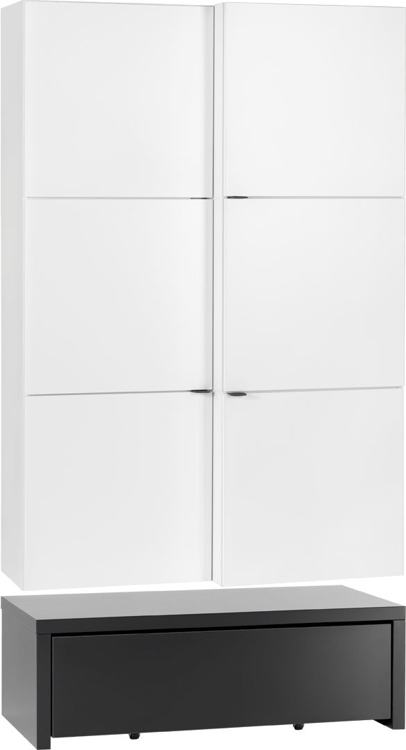 image_124677_youngusers_regal_zamkniety_podest53_2_1 Βιβλιοθήκη Young κλειστή με συρτάρι-Λευκό - Μαύρο-107 x 95 x 194 εκ. - Image 1