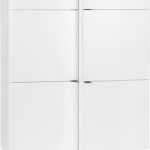 Βιβλιοθήκη Young κλειστή με τραπέζι-Λευκό - Μαύρο