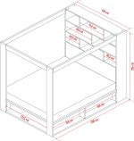 Κρεβάτι 4 You με ουρανό-Λευκό - Image 3