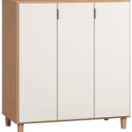 Μπουφές Simple ψηλός-Φυσικό - Λευκό