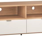 Έπιπλο τηλεόρασης Simple 120-Φυσικό - Λευκό