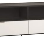 Έπιπλο τηλεόρασης Simple 180-Μαύρο - Λευκό