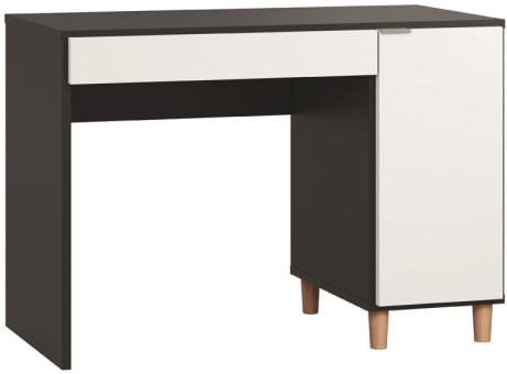 image_127402_rase32k139480_1 Γραφείο Simple 110-Μαύρο - Λευκό - Image 1