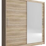 Ντουλάπα Malmo συρόμενη-180 x 62 x 200 εκ.-Φυσικό