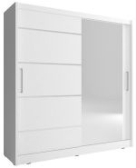 Ντουλάπα Mazoo συρόμενη-180 x 62 x 200 εκ.-Λευκό