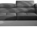 Γωνιακός καναπές Ollenne-Δεξιά-Λευκό - Γκρι