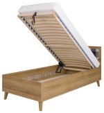 Κρεβάτι Memone-Φυσικό - Γκρι - Image 3