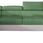 Γωνιακός καναπές Romeo-Αριστερή-Φυστικί - Λευκό