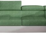 Γωνιακός καναπές Romeo-Δεξιά-Φυστικί - Λευκό