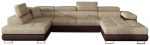 Γωνιακός καναπές Romeo-Αριστερή-Μπεζ - Καφέ