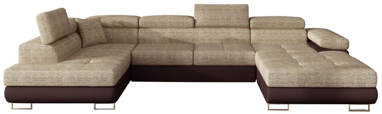 image_161792_rod_16 Γωνιακός καναπές Romeo-Αριστερή-Μπεζ - Καφέ - Image 1