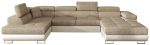 Γωνιακός καναπές Romeo-Αριστερή-Μπεζ - Λευκό