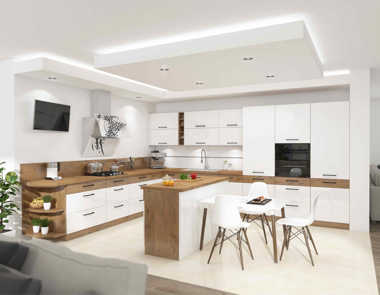 Επιδαπέδιο ντουλάπι με ράφια Virgo γωνιακό - Image 2