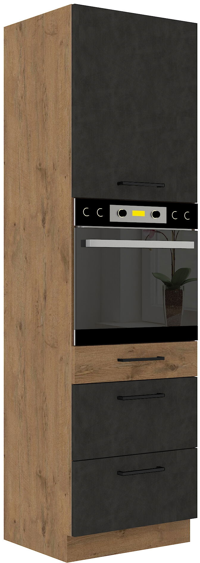 image_167962_60_dps_210_3s_1f_vigo_matera_1 Επιδαπέδιο ντουλάπι ψηλό Virgo 60 DPS-Anthraki - Image 1