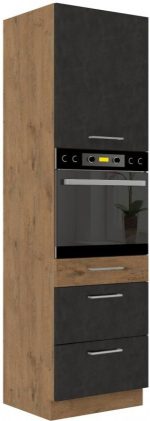 Επιδαπέδιο ντουλάπι ψηλό Virgo 60 DPS-Anthraki - Image 2