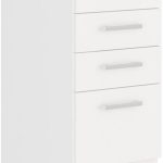 Επιδαπέδιο ντουλάπι Ellore 40D 4S-Leuko
