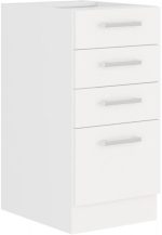 Επιδαπέδιο ντουλάπι Ellore 40D 4S-Leuko