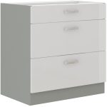 Επιδαπέδιο ντουλάπι Ingrid 80 D 3S-Leuko