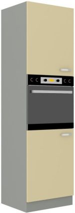 Επιδαπέδιο ντουλάπι ψηλό Ingrid 60 DP-Krem - Image 2