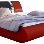 Επενδεδυμένο κρεβάτι Julius-180 x 200-Kokkino-Mauro