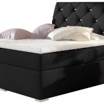 Επενδεδυμένο κρεβάτι Baltimore με στρώμα και ανώστρωμα-140 x 200-Mauro