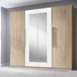 Ντουλάπα Veron-Λευκό/Φυσικό