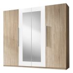 Ντουλάπα Veron-Λευκό/Φυσικό - Image 2