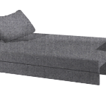 Καναπές Kleio Τριθέσιος-215φ 80β εκ.-Γκρι