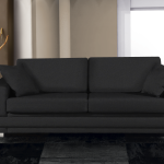 Καναπές Matrix Τριθέσιος-230φ 90β εκ.-Μαύρο