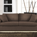 Καναπές Ορφέας Τριθέσιος-230φ 90β εκ.-Σοκολατί