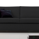 Καναπές Smart Τριθέσιος-185φ 90β εκ-Μαύρο