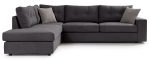 Γωνιακός καναπές Hanson-Anthraki-Αριστερή