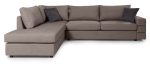 Γωνιακός καναπές Holmes-Mocca-Αριστερή