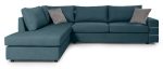 Γωνιακός καναπές Holmes-Petrol-Αριστερή