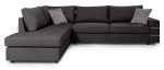 Γωνιακός καναπές Holmes-Anthraki-Αριστερή