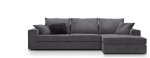Γωνιακός καναπές Mission-Προσαρμόσιμη-250φ 165β εκ.-Γκρι - Image 2