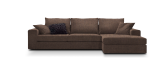 Γωνιακός καναπές Mission-Προσαρμόσιμη-250φ 165β εκ.-Σοκολατί - Image 2