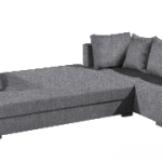 Γωνιακός καναπές Trendy-Αριστερή-285φ 185β εκ.-Γκρι