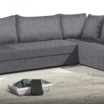 Γωνιακός καναπές Trendy-Δεξιά-285φ 185β εκ.-Γκρι