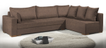 Γωνιακός καναπές Trendy-Δεξιά-265φ 165β εκ.-Σοκολατί - Image 3