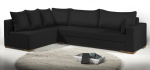 Γωνιακός καναπές Trendy-Δεξιά-265φ 165β εκ.-Μαύρο - Image 2