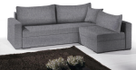 Γωνιακός καναπές Kleio-215φ 160β-Γκρι