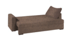Γωνιακός καναπές Kleio-215φ 160β-Σοκολατί - Image 3