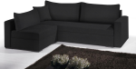 Γωνιακός καναπές Kleio-195φ 140β-Μαύρο - Image 2
